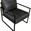 NicBex Faux Leather Accent Chair,Upholstered Living Room Chairs with Mid-Height Backrest and Metal Frame,Accent Chairs for Living Room - 3 of 4