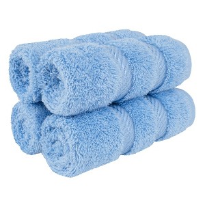 American Soft Linen 100% Cotton Turkish Luxury 4 Piece Washcloth Set, 13x13 inches Washcloth Hand Face Towels for Bathroom and Kitchen Washrags - 1 of 4