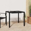 vidaXL Patio Table Patio Furniture Dining Table for Garden Anthracite Steel - 2 of 4