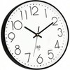 Atomic Wall Clock Operated Round Analog Modern Wall Clock Black Office Classroom Bedroom Kitchen Living Room Automatically Sets - 3 of 4