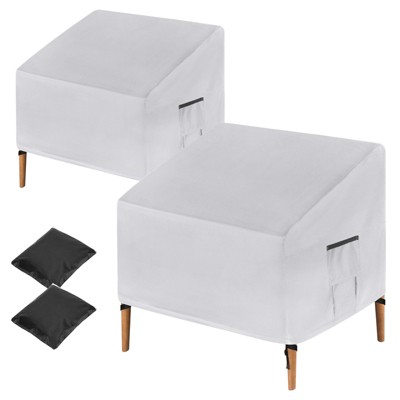 Unique Bargains M Outdoor Waterproof Durable Portable Patio Chair Cover 39 x 38 x 37 Inch 2 Pack