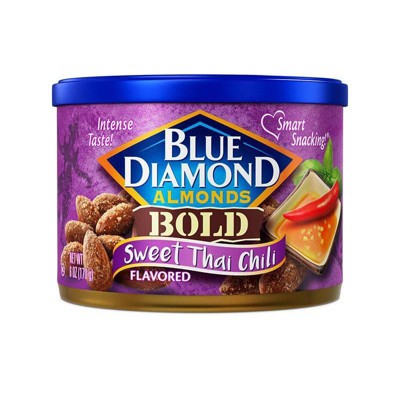 Blue Diamond Almonds Sweet Thai Chili Flavored Snack Nuts, 6 Ounce (Pack of  1)