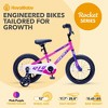 RoyalBaby Rocket Outdoor Children's Bicycle Sporty BMX-Style Kid Bike with Training Wheels, Reflectors, and Adjustable Seat - 3 of 4