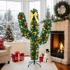 VINGLI 5ft Pre-Lit Artificial Cactus Christmas Tree, 110 LED Lights, 400 Tips, Holiday & Home Decor - 2 of 4