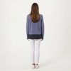 Anna-Kaci Women’s Ribbed Knit Half Zip Top with Textured Fabric, Wide Foldover Collar and Long Sleeves - 4 of 4