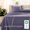 400 Thread Count Organic Cotton Sateen Bed Sheet Set by Bare Home - 2 of 4