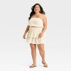 Women's Crinkle Gauze Tube Top - Universal Thread™ - 3 of 3