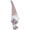 Northlight Bouncy Gnome Standing Christmas Figure Decoration - 20" - White and Pink - 4 of 4