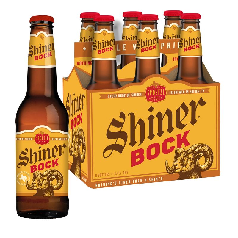 Shiner Bock Beer - 6pk/12 fl oz Bottles, 1 of 13