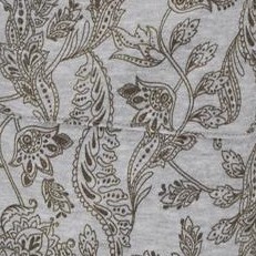 heather grey outline paisley