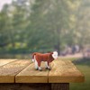 Breyer Animal Creations CollectA Farm Life Collection Miniature Figure | Hereford Calf - 3 of 4