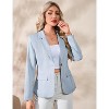 Blazers for Women Business Casual Long Sleeve Lapel Open Front Suit Jacket Work Blazer with Pockets - 3 of 4