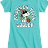 Girls' - Peanuts - Snoopy Birthday Another Year Cooler Fitted Short Sleeve Graphic T-Shirt - 2 of 4