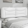 vidaXL Headboard Cushion Hanging Upholstered Bed Back Pillow Faux Leather - White 59.8" - 2 of 4