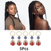 Unique Bargains Christmas Elements Hair Ring Pendants 6 Pcs - 3 of 4
