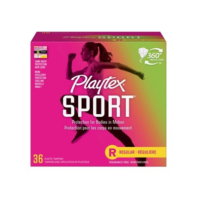 Playtex Sport Tampons - Plastic - Unscented - Regular - 36ct