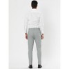 Lars Amadeus Men's Dress Striped Slim Fit Flat Front Business Trousers - 4 of 4