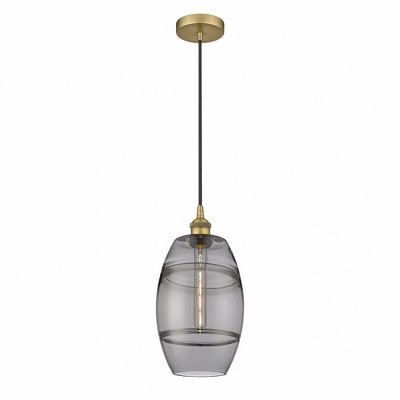 Vaz - 1 Light Cord Hung Mini Pendant In Industrial Style-9.88 Inches Tall and 8 Inches Wide