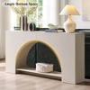 Console Table with Arched Open Shelf, 63" Modern Console Table with Storage, Narrow Console Table for Entryway Living Room - 2 of 4