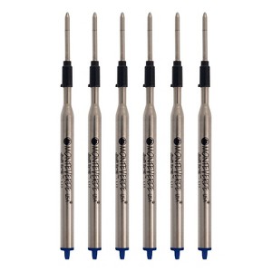 Monteverde Ballpoint Pen Refill Medium Point Blue Ink 6 Pack (L133BU) - 1 of 2