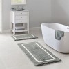 SEVOBAL Bathroom Rugs Bath Mat Rug Home Decor Carpet Shower Mat Home Decor Double Pattern for Shower Room Bathroom Home, Grey, 34"*21"*1.25" - 2 of 4