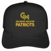 Official George Mason University Primary Logo Foam Snapback Trucker Hat for Men and Women Black One Size - 2 of 4