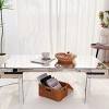 Bella Depot Luxury Sliver Mirror Coffee Table with Fluted Tempered Glass, Modern Sofa Side Table - 2 of 4
