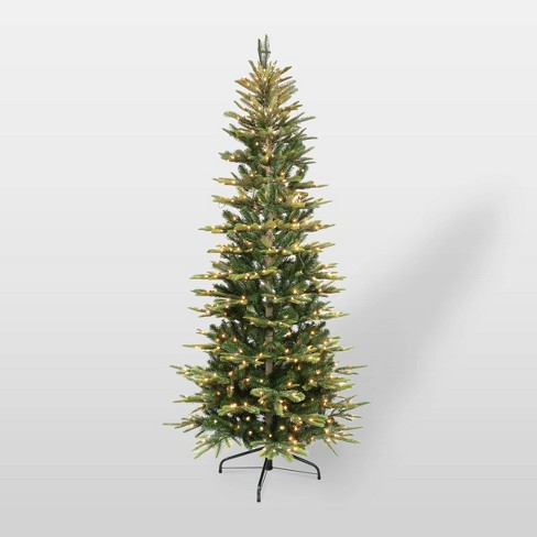 7.5ft Pre-lit Alaskan Fir Artificial Christmas Tree - Puleo : Target