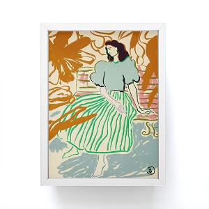 sandrapoliakov FIRST WARM DAY AFTER WINTER Framed Mini Art Print 4" (H) x 3" (W) x 1" (D) - Society6 - 1 of 3