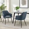 Quality Modern Funky Upholstered Dining Chairs Set Of 2-Cuddlewood - 2 of 4