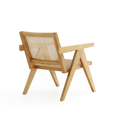 Hamlet Nature Cane and American Ash Wood Accent Chair