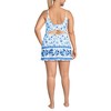 Lands' End Women's Tugless Monokini Swim Dress Swimsuit - 2 of 4