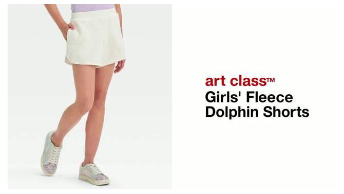 Girls' Fleece Dolphin Shorts - art class™, 2 of 5, play video