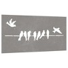 vidaXL Patio Wall Decoration 41.3"x21.7" Corten Steel Bird Design - 3 of 4