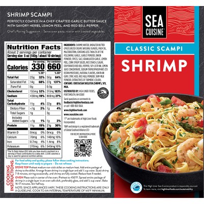 Sea Cuisine Classic Shrimp Scampi - Frozen - 10oz