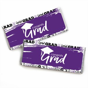 Big Dot of Happiness Purple Grad - Best is Yet to Come - Candy Bar Wrapper Purple  Graduation Party Favors - Set of 24 - 1 of 4