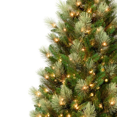 9' Green Pine Artificial Christmas Tree with Clear Lights