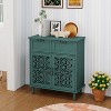 Okak Vintage Carved SideBoard Cabinet, Storage Cabinet with 3/2/0 Doors and 3/2/7 Drawers, Buffet Cabinet for Dining Room, Living Room - 2 of 4