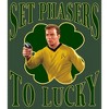 Juniors Womens Star Trek: The Original Series St. Patrick's Day Captain Kirk Set Phasers to Lucky Festival Muscle Tee - 2 of 4