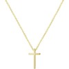Clotth Sterling Silver Cross Pendant Necklace - Minimalist Style with 925 Silver and Sparkling Zirconia, Chic Collarbone Chain Jewelry for Women - 2 of 4