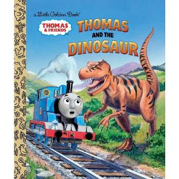 Thomas and the Dinosaur (Thomas & Friends) - (Little Golden Book) by  Golden Books (Hardcover)