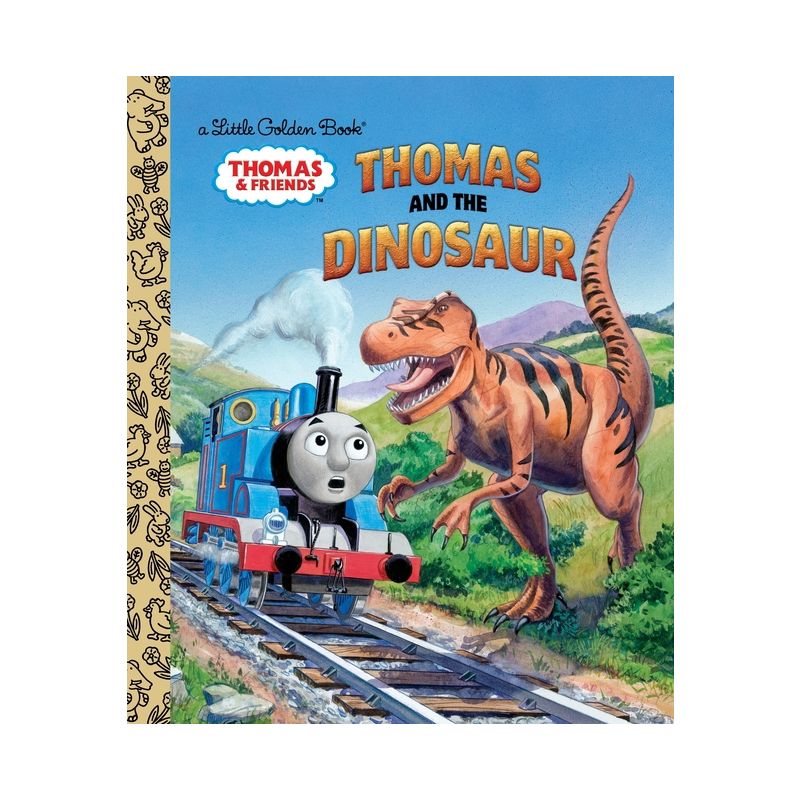 Thomas and the Dinosaur (Thomas & Friends) - (Little Golden Book) by  Golden Books (Hardcover), 1 of 2