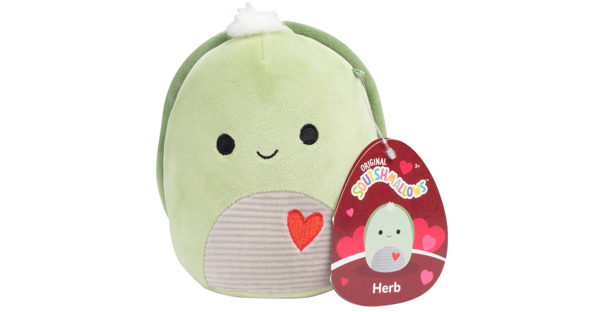 Squishmallows 5" Herb the Mini Green Sea Turtle - Officially Licensed Jazwares Small Plush - Collectible Soft & Squishy Stuffed Animal- Gift for Kids