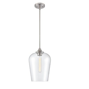 Millennium Lighting Ashford 1 - Light Pendant in  Brushed Nickel - 1 of 4