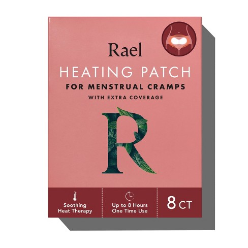 Rael Heating Patch For Menstrual Cramps With Extra Coverage - 8ct : Target