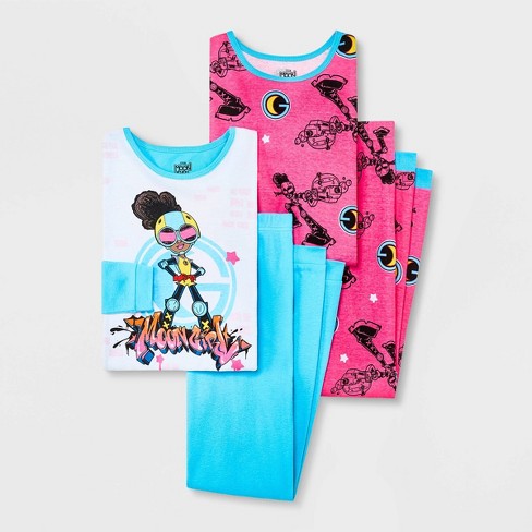 Girls' Hello Kitty 3pc Pajama Set - Blue : Target