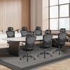 Mesh Breathable Backrest Office Chair, High Back-Adjustable Headrest With Lumbar Upport And Flip-Up Armrests Task Chair-Cuddlewood - 2 of 4
