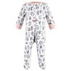 Touched by Nature Infant Girl Organic Cotton Sleep and Play, Girl Endangered Safari - 3 of 4