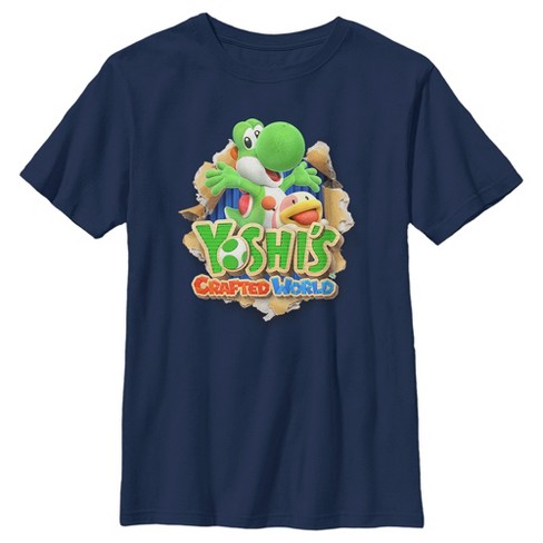 Women's Nintendo Yoshi in Many Colors Graphic Tee Black Medium