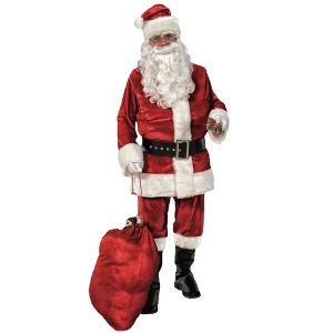 Rubies Deluxe Velvet Santa Suit Men's Costume - 1 of 2